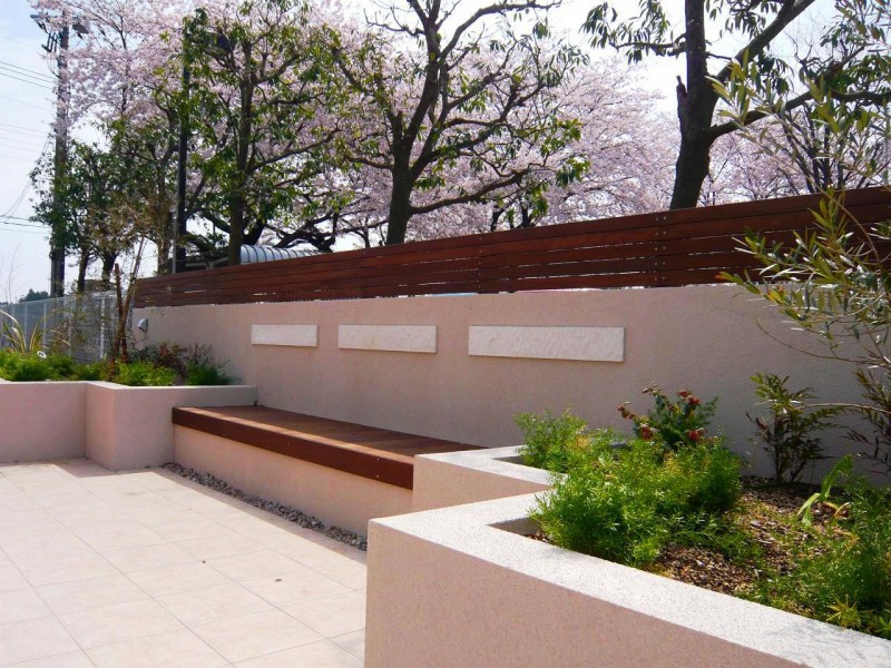 つくば市　桜の木を借景としてお庭のリフォームをしました